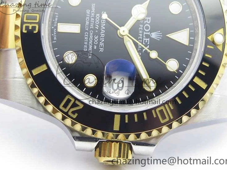 MiroTime 0416 Comfortable Submariner 116613LN Noob 1:1 Best Edition Black Dial On SS YG Bracelet A2836 V 3569